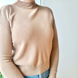 Everlane Women's Cashmere Crop Mockneck *Has Hole*